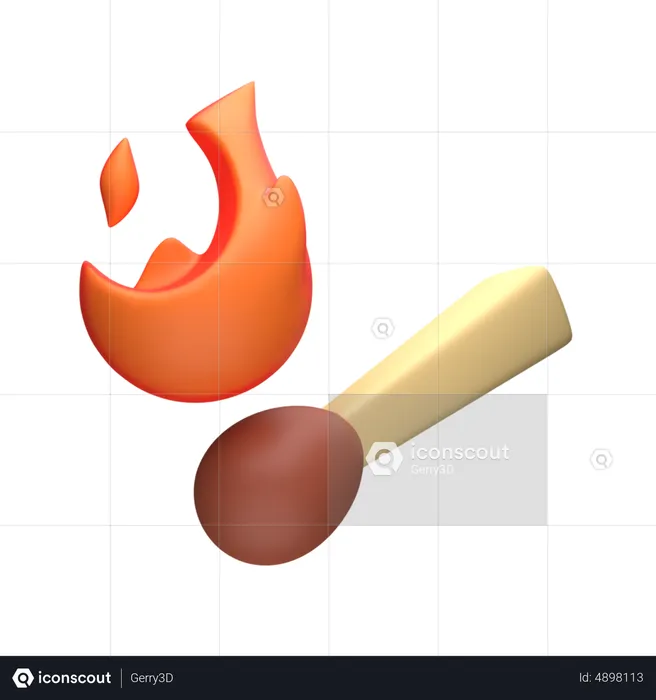 Matches  3D Icon