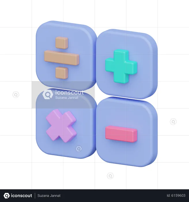 Matemáticas  3D Icon