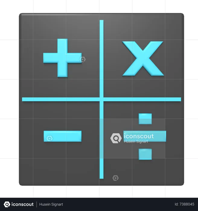 Matemáticas  3D Icon