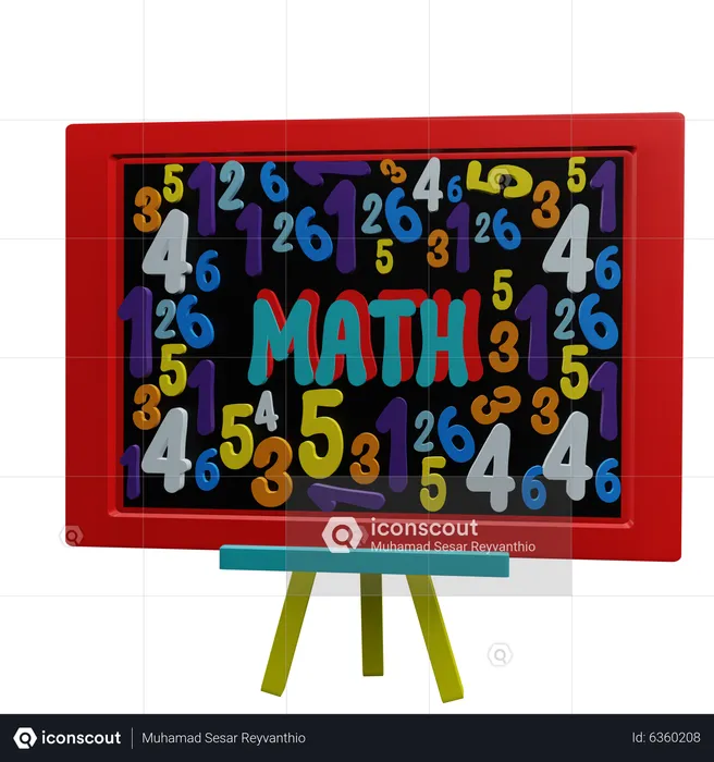 Math board  3D Icon