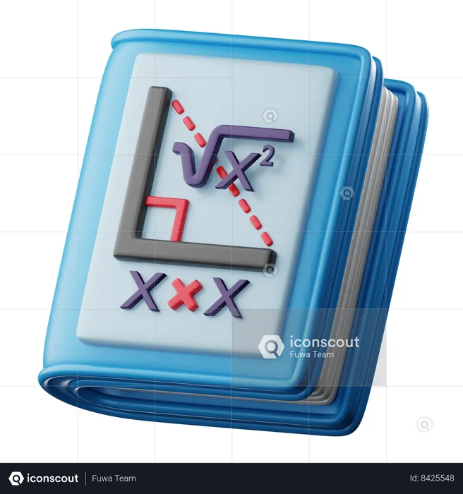 Math Book  3D Icon