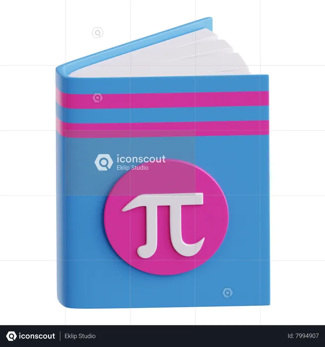 Math Book  3D Icon