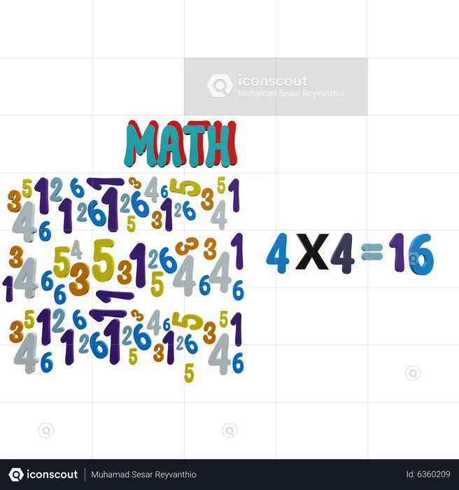 Math formula  3D Icon