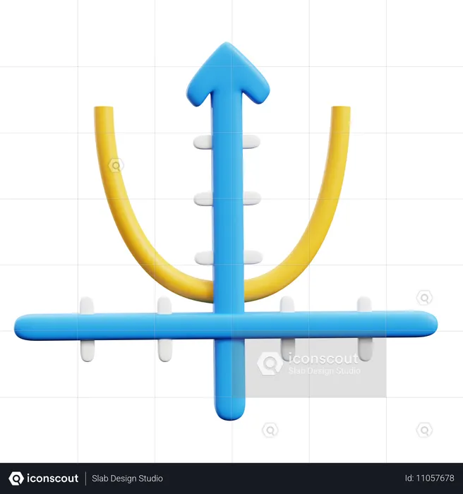 Math Graph  3D Icon