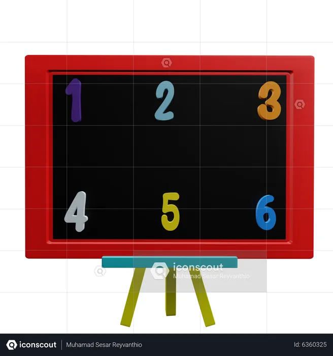 Math Board  3D Icon