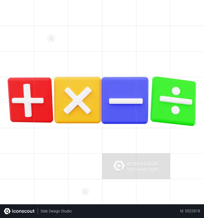 Mathematical Sign  3D Icon