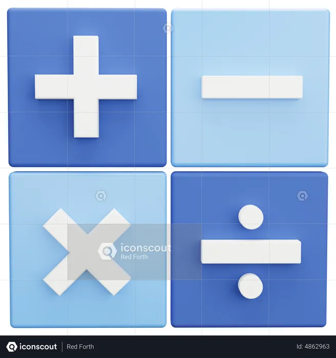 Mathematics  3D Icon