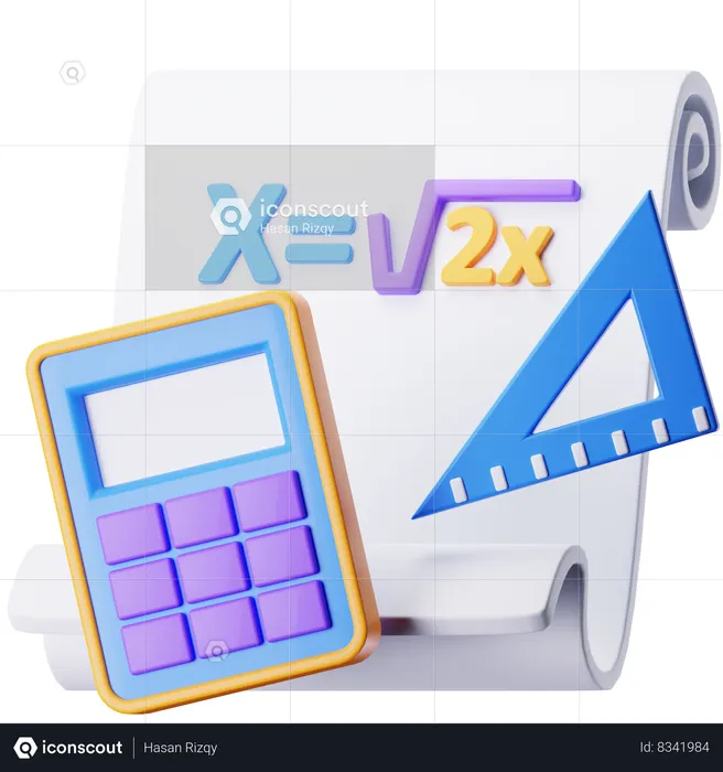 Mathematics  3D Icon