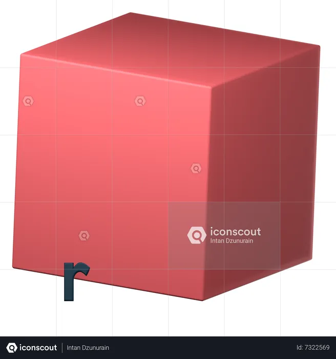 Cube mathématique  3D Icon