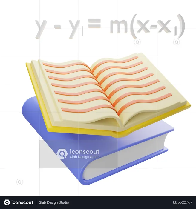 Maths Book  3D Icon