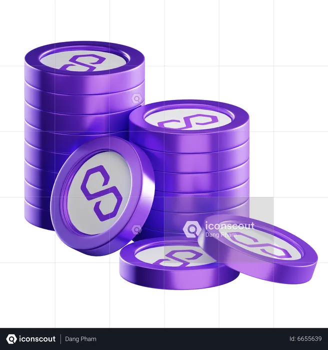 Piles de pièces automatiques  3D Icon