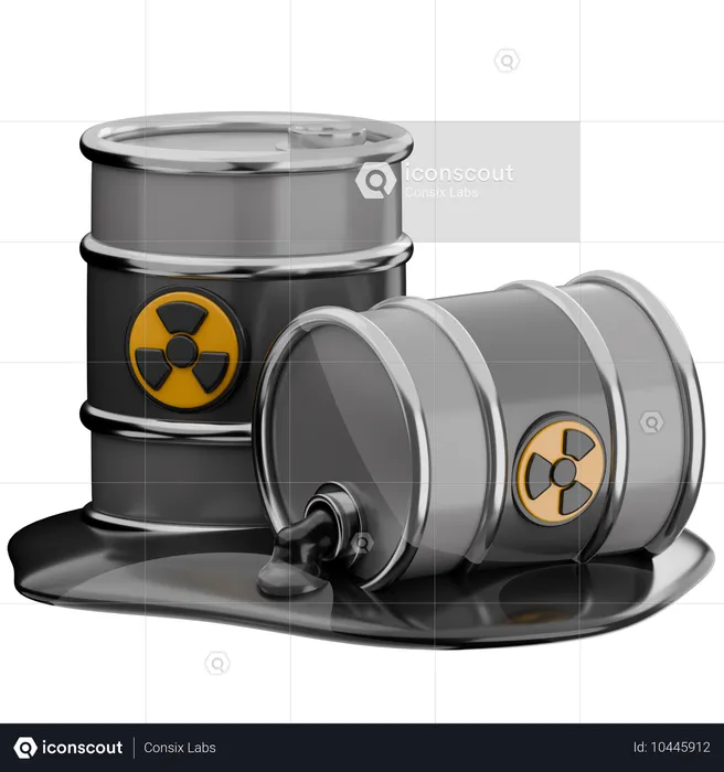 Matériau radioactif  3D Icon