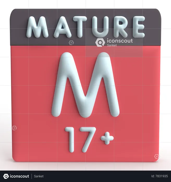 Mature Audience  3D Icon