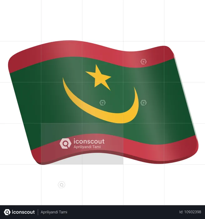 Mauritania  3D Icon