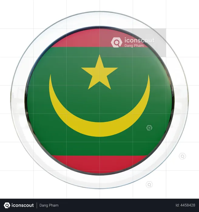 Mauritania Flag Flag 3D Illustration