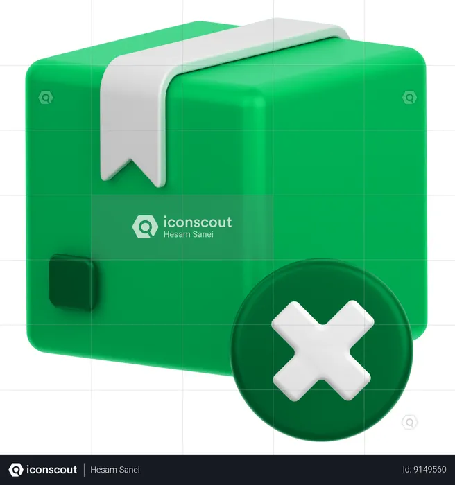 Mauvais colis  3D Icon