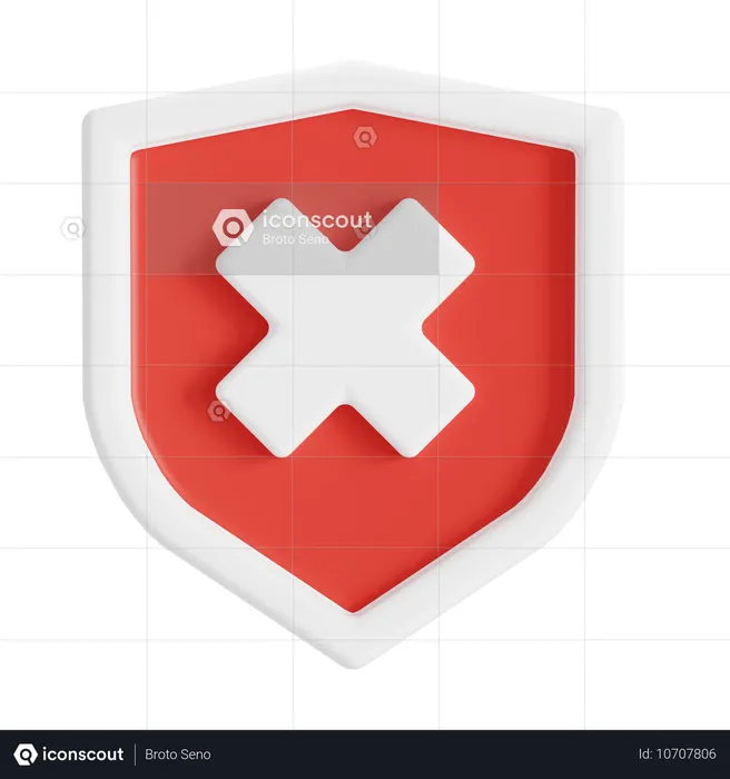 Mauvaise protection  3D Icon