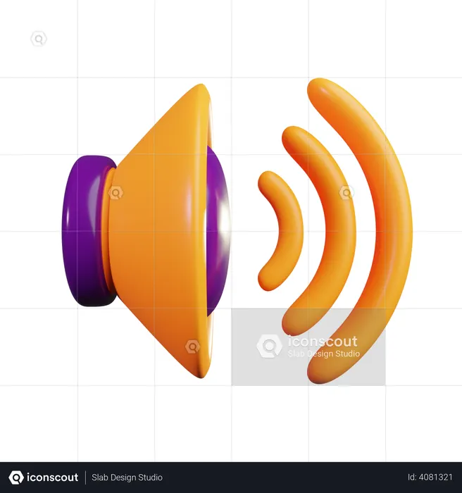 Max volume  3D Illustration