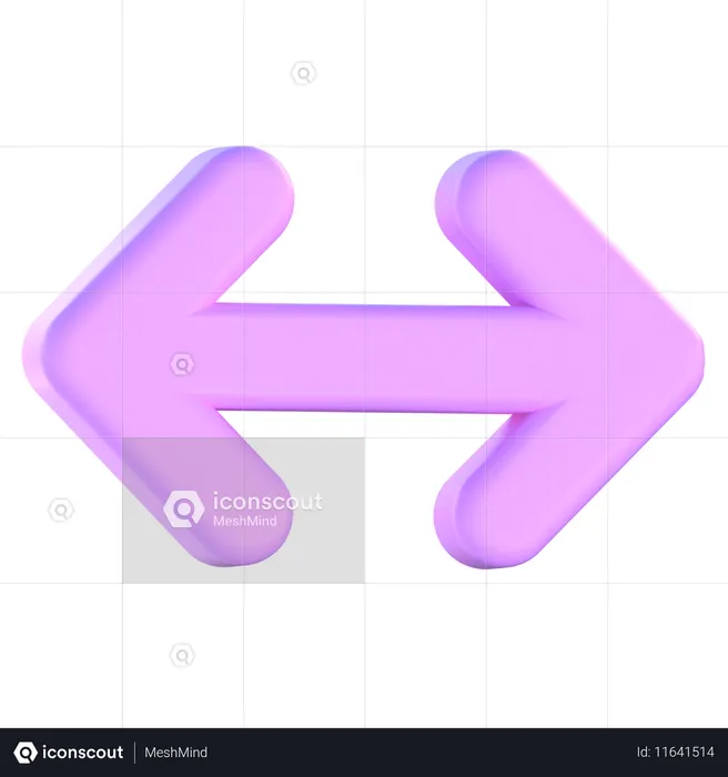 Maximizar horizontal  3D Icon