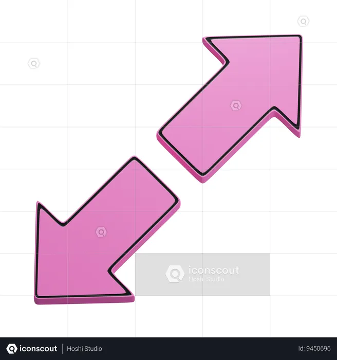 Maximize arrow  3D Icon