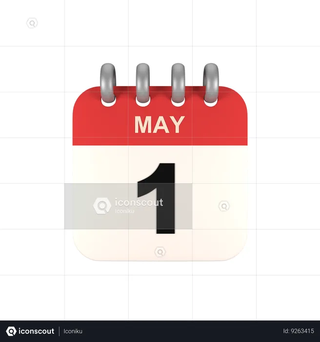 May  3D Icon