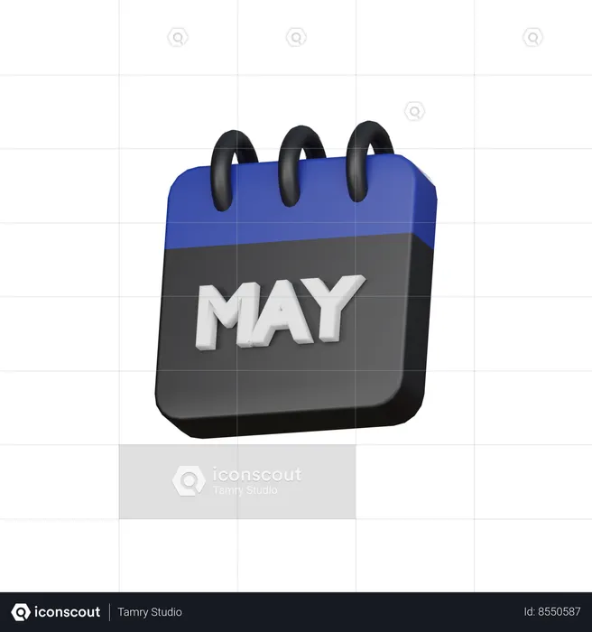 May  3D Icon