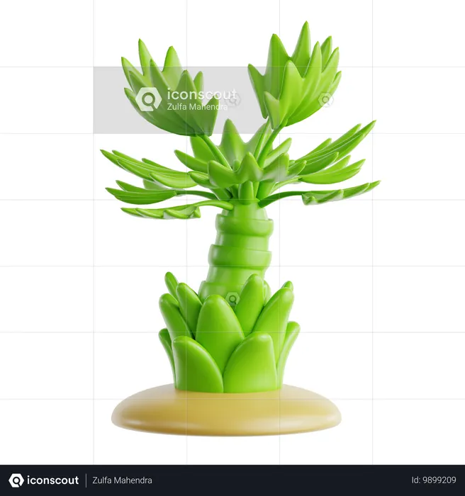 Mazari Palm  3D Icon