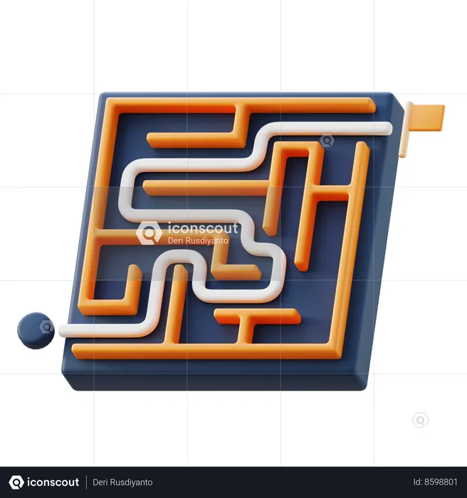 Maze  3D Icon