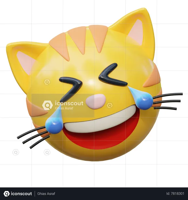 Mdr rire Emoji 3D Icon
