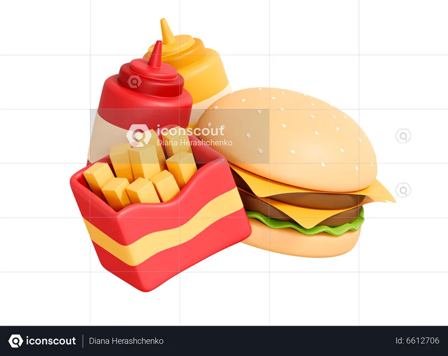 Meal  3D Icon