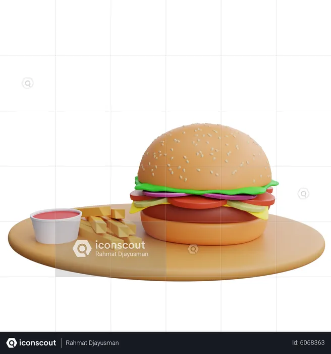 Meal  3D Icon