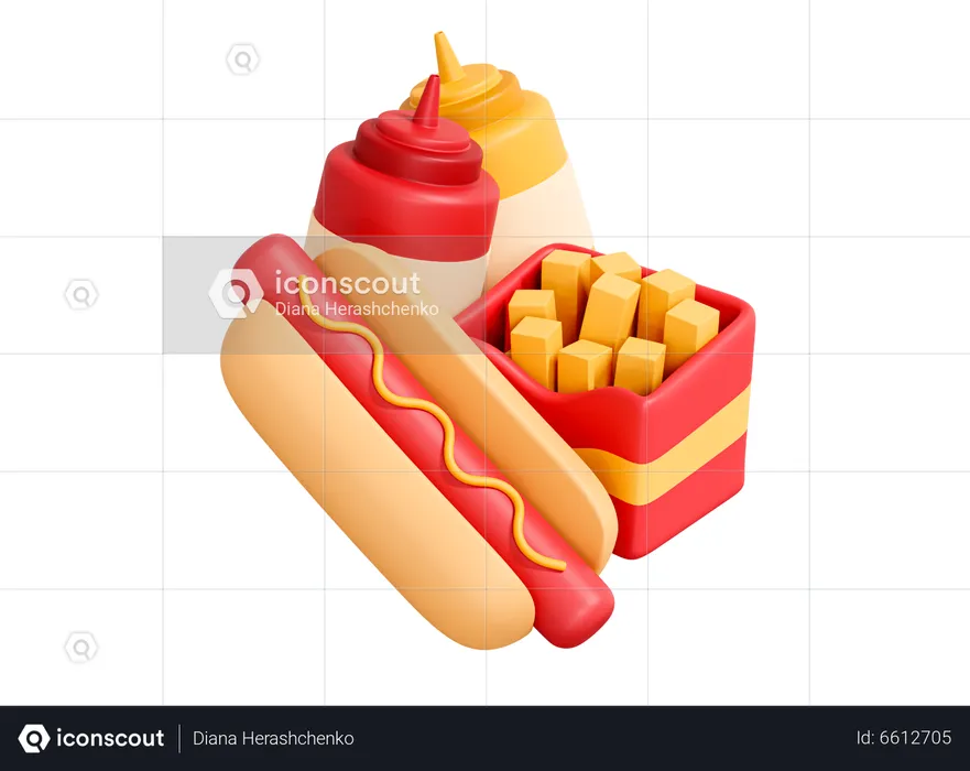 Meal  3D Icon