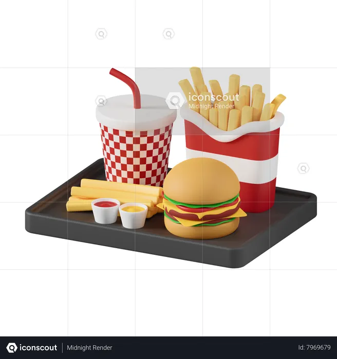 Meal Plan  3D Icon