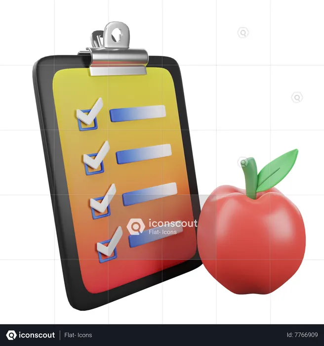 Meal-Plan  3D Icon