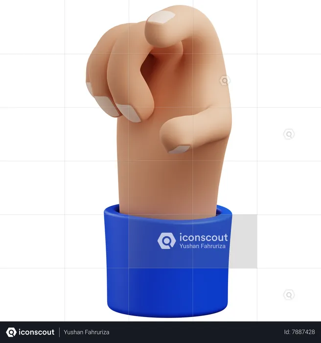 Measure hand gesture  3D Icon