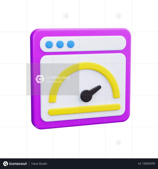 Measure performance  3D Icon