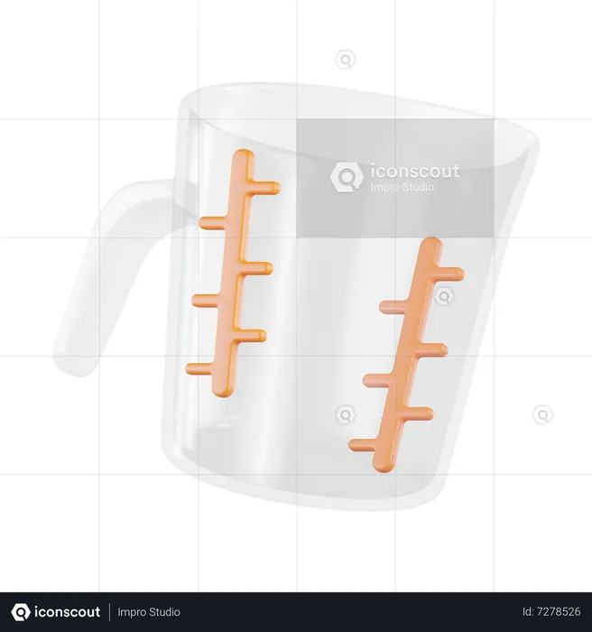 Measuring Cup  3D Icon