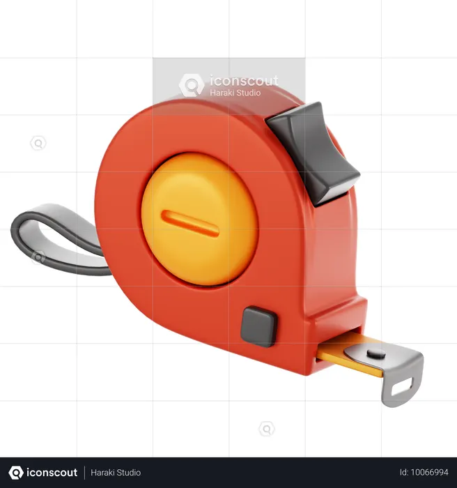巻き尺  3D Icon