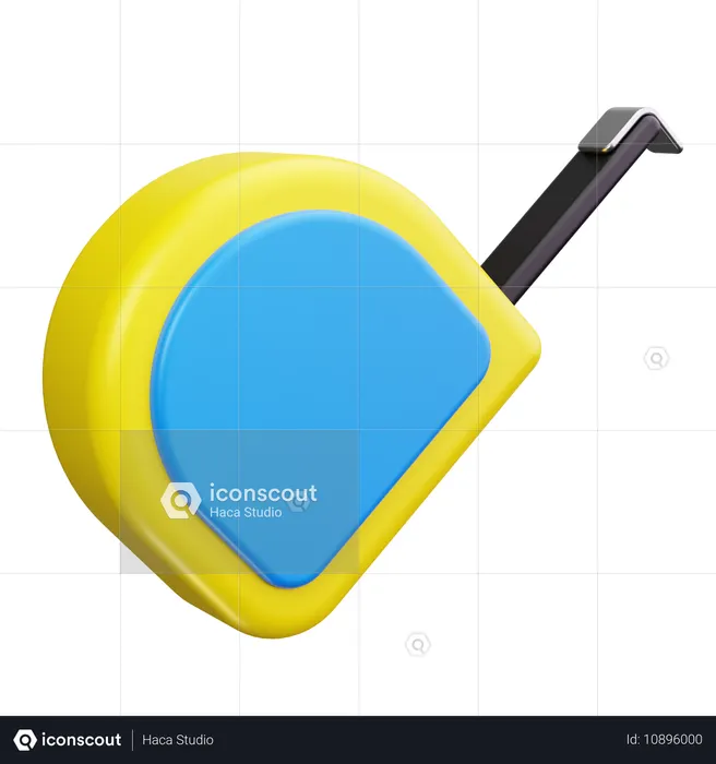 巻き尺  3D Icon