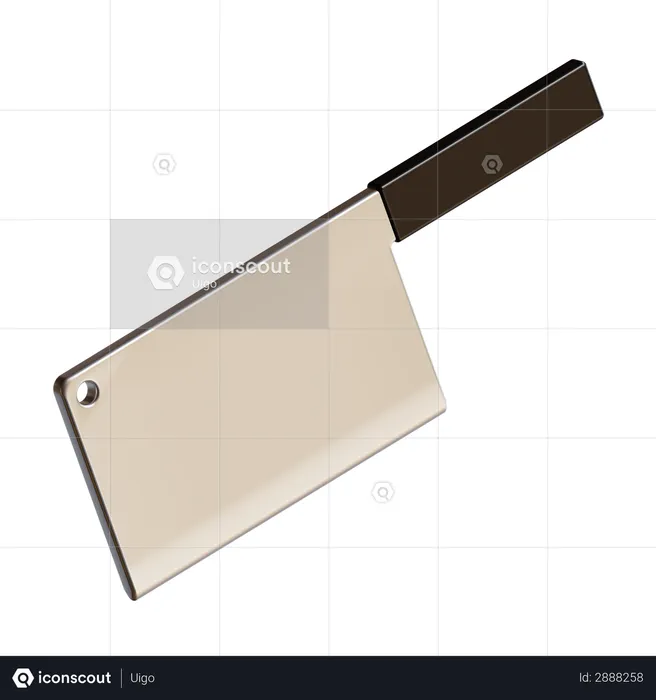 Meat Knife  3D Illustration