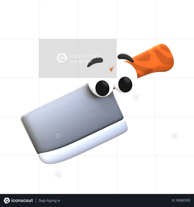 Meat Knife  3D Icon