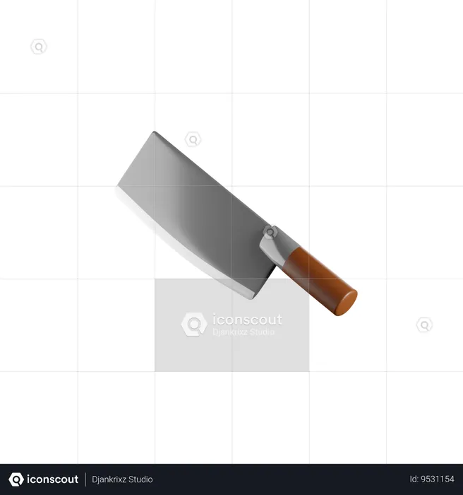 Meat Knife  3D Icon