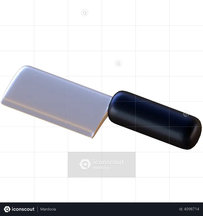 Meat Knife  3D Illustration