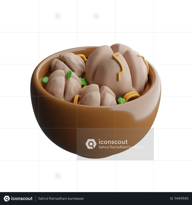 Meatball  3D Icon