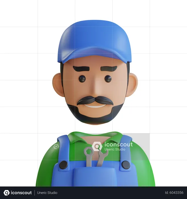 Mecánico  3D Icon