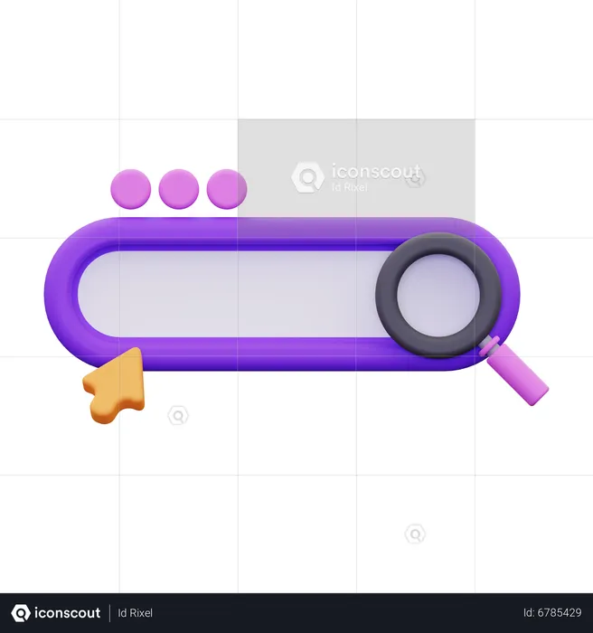 Mecanismo de busca  3D Icon