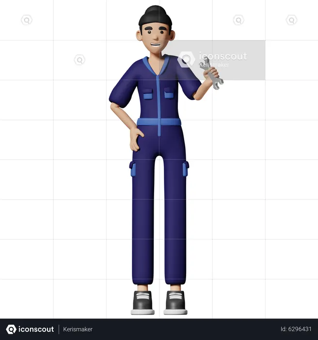 Mechanic  3D Illustration