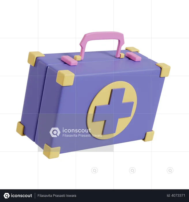 Med kit  3D Illustration