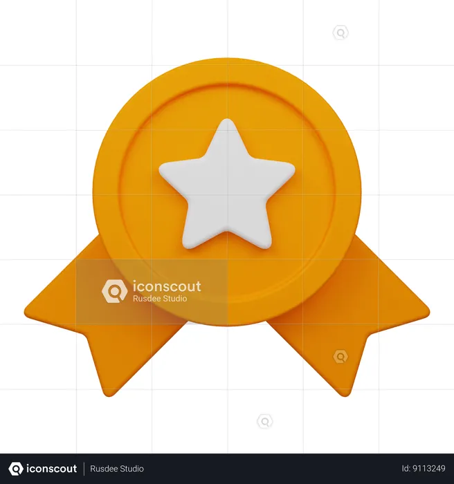 Médaille  3D Icon