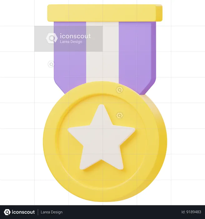 Médaille  3D Icon
